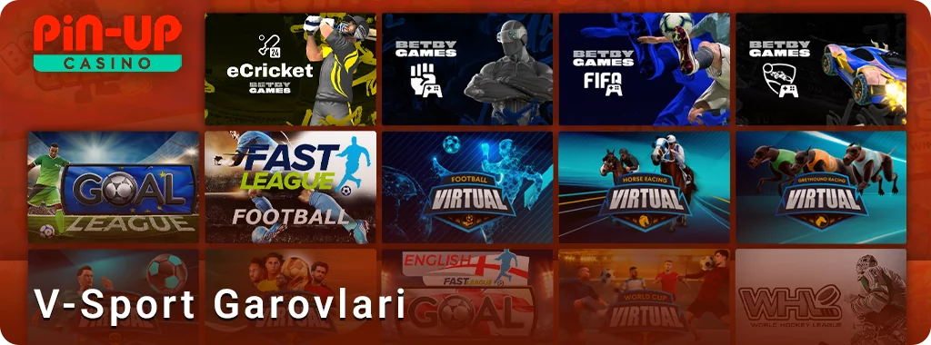 PIN Up O'zbekistonda virtaulin sportiga pul tikish